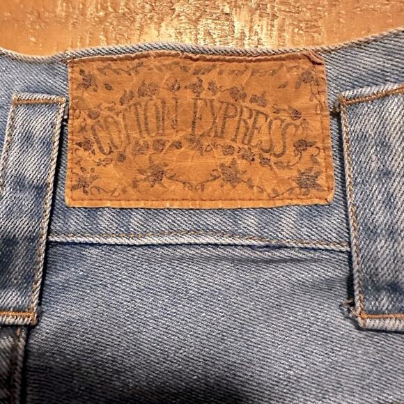 Vintage stunning Cotton Express Jean shorts size 3-4 cute ruffled shorts lace - Picture 8 of 12